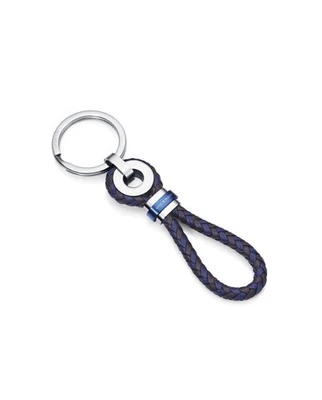 Keychain Viceroy Steel And Leather Plaited Blue And Brown Air 6403l09019 - Image 1 of 2