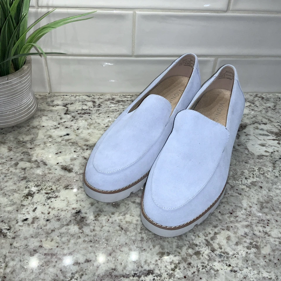 Mocassim feminino VIONIC KENSLEY CAMURÇA CHINELOS AZUL CLARO 9,5 - Imagem 1 de 4