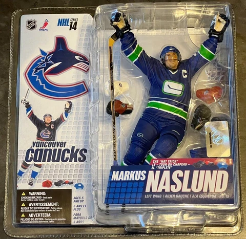 Markus Naslund Vancouver Canucks McFarlane NHL Series 14 "Hat Trick" Brand New Cover