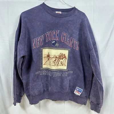 Sudadera De Colección Nuez moscada New York Giants NFL Para Hombre XL Blanqueada - Hecha en EE. UU. Foto 1 de 4