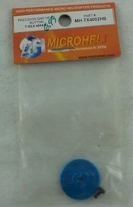 MicroHeli Precision Blue CNC Head Button T-Rex 450X/XL Hubschrauber MHETX4002HB - Bild 1 von 1
