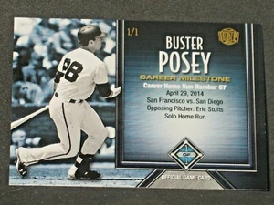 Buster Posey 2017 Honus Bonus Career Milestone (1/1) 1 of 1 San Francisco Giants - Photo 1/2