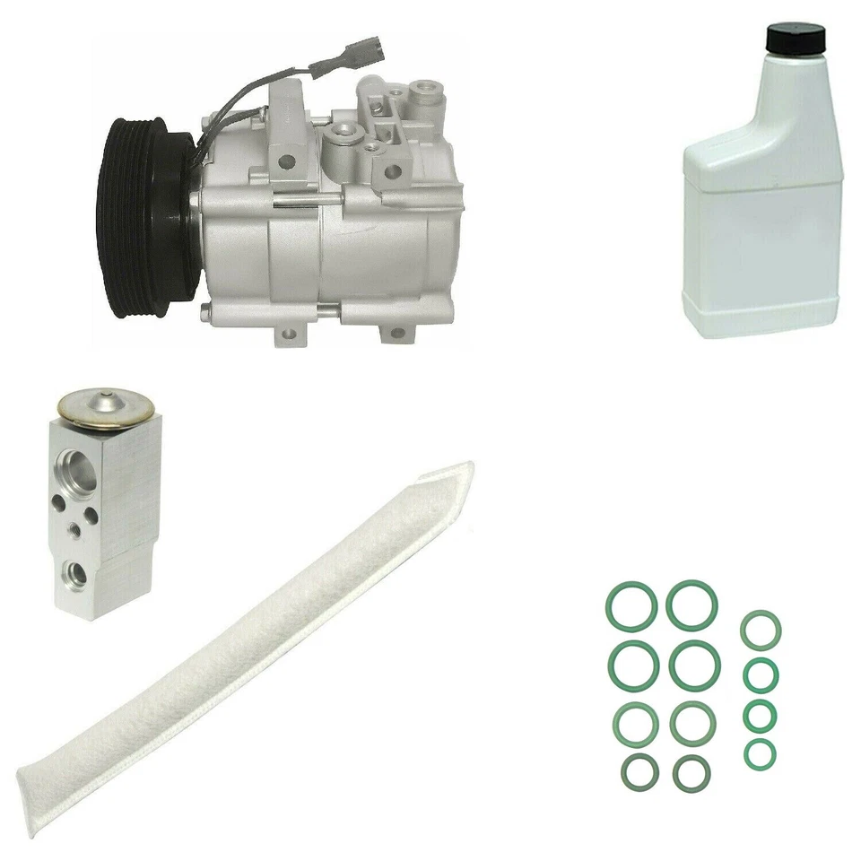 КОМПЛЕКТ КОМПРЕССОРА КОНДИЦИОНЕРА RYC REMAN EG183 HYUNDAI SANTA FE 2,7 Л ПОДХОДИТ ДЛЯ 2001–2006 HS18 - Изображение 1 из 4