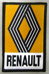 Patch ricamo "RENAULT" - Auto - Originale - Anni '80 - Vintage - Memorabilia - Picture 1 of 2