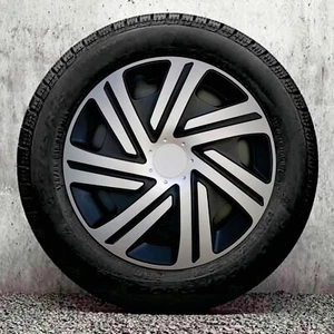 Set of 4x15" Wheel Trims to fit Seat Ibiza Leon Altea XL ,Toledo + centre badges - Picture 1 of 4