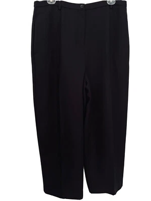 Karen Scott Petites Pant Black Dress Elastic Back Women Polyester Pockets  14P - Image 1 of 4