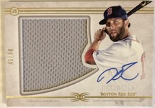 2017 Topps Definitive Collection #ARC-DP Dustin Pedroia Auto Relic Card 41/50