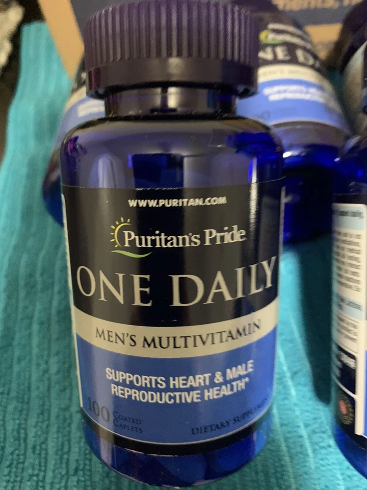 Puritans Pride One Daily Mens Multivitamin Caplets 100 Ct
