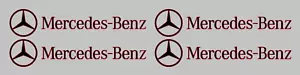 MERCEDES BENZ SMALL SYMBOL DOOR HANDLE DECALS STICKERS GRAPHICS X 4 - Picture 1 of 2