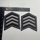 Not Really Sure If Police Or Military Or ? Patch Lot Of 2 (3 Stripe Rank) 20K