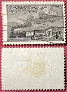 Canada 1951 4 cents Trains Sc-311 Used #Br3 - Picture 1 of 1