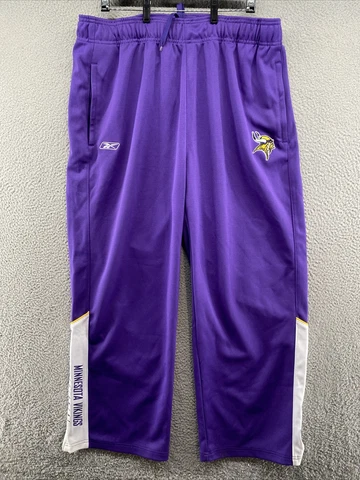 Vintage Reebok NFL Equipment Minnesota Vikings Sweatpants Track Pants Size 2XL Cover