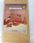 Vintage 1988 Dura Craft Wooden Dollhouse Miniature Furniture Kit Bedroom Set