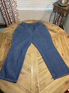 Vintage Hochhausjeans Größe16 Petite Chic Marke konisches Bein Denim elastische Taille - Bild 1 von 10