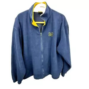 University of Michigan Mens Fleece Full Zip Jacket SX 2XL Iron Knights Athletics - Picture 1 of 9