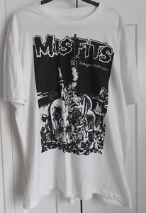 Men's Misfits Teenage From Mars Static Age Horror Punk Band Tee XL NWT - Picture 1 of 3