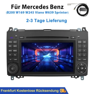 7" Autoradio GPS Navi Für Mercedes Benz A/B Klasse Sprinter Viano Vito W245 W639 - Bild 1 von 14