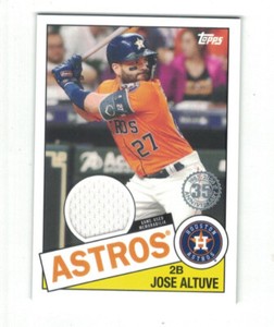 JOSE ALTUVE 2020 Topps Series One 1985 JERSEY RELIC 35th Anniversary 85TR-JA