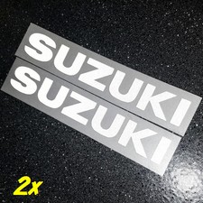 Suzuki REFLECTIVE White 13" 33cm decal 600 sticker gsxr 1000 srad 750 moto gp sv