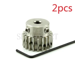 2 piezas 1 módulo de engranaje de acero inoxidable 20 dientes diámetro 6 mm motor engranaje rueda con peldaños - Imagen 1 de 4