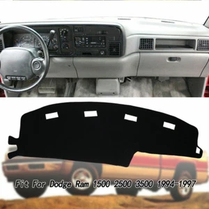 Dashboard Cover Shade Dashmat Black For Dodge Ram 1500 2500 3500 1994-1997 - Picture 1 of 8