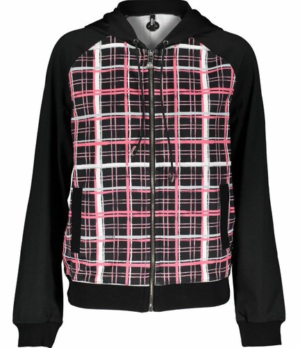 Versus Versace felpa con cappuccio donna full zip TESTA DI LEONE zip e distintivo