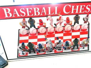 BASEBALLL CHESS SET FOR PARTS ONLY / EACH ONE SOLD SEPARATE - Picture 1 of 3