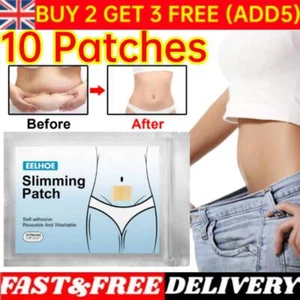 10x Slimming Patches WEIGHT LOSS DIET AID Extra Strong Detox Fat Burn Slim Patch - Picture 1 of 7