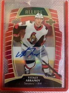 2019-20 ALLURE VITALY ABRAMOV RED RAINBOW AUTO RC #84 OTTAWA SENATORS /349 SP - Picture 1 of 2