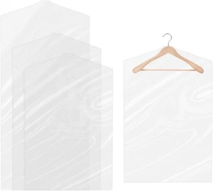 30 Pcs Clear Plastic Garment Bags Dustproof Clothing Protector Covers for Closet - Picture 1 of 5