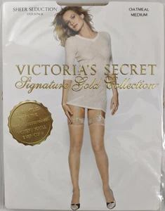 1 Pr Victoria's Secret Sheer Nylon Stockings w/Lace Band-6 Colors-XSmall, Small - Picture 1 of 6