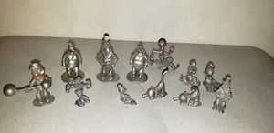 12pc KFS Pewter Figurines MIX LOT Popeye OLIVE OIL Brutus Wimpy 1980 '81 '93 - Picture 1 of 16