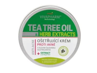 VIVACO Behandlungscreme Mit Tee-Baumöl 200 ml