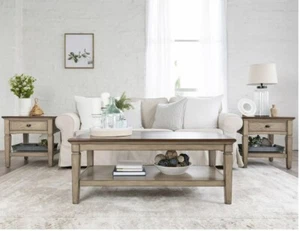 Pike & Main Blaine 3 Piece Occasional Table Set in Brown - Picture 1 of 4