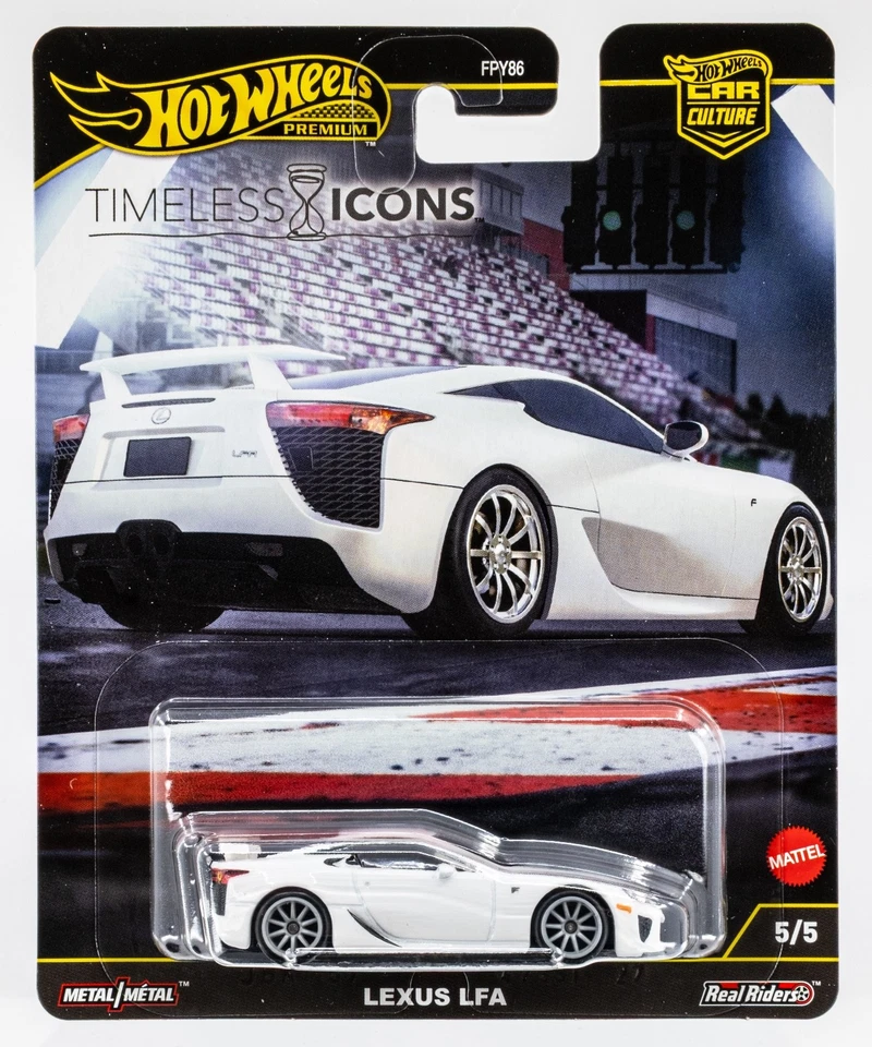 2025 Hot Wheels Car Culture Timeless Icons #5 Lexus LFA WHITE | FSC - Image 1 of 1