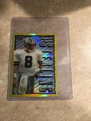 1996 Topps Finest - Troy Aikman Pro Bowl Jumbo Gold Refractor NO 10 OF 22! - Image 1 of 2