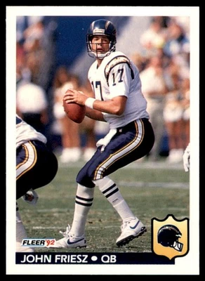 1992 Fleer - John Friesz #358 - Image 1 of 2