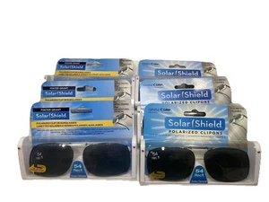 Sonnenschutz polarisierte Clip-On Sonnenbrille 54 Rec 1 graue Gläser Vollrahmen 6 Paar - Bild 1 von 2