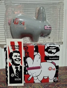 10" Smorkin Labbit With Signed And Numbered Print Future Is Stupid 1984 Reagan - Picture 1 of 8