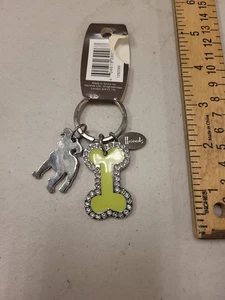 Harrods Schlüsselanhänger Haustier Hund Knochen Charm Strass Akzent London Souvenir Geschenk - Bild 1 von 3