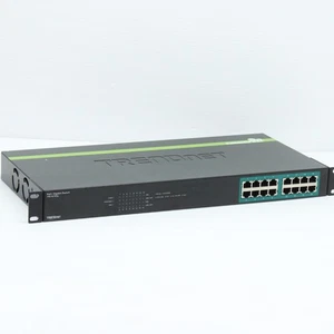 TRENDnet TPE-TG160g 250W 16 portów 32 Gbps GREENnet Gigabit Ethernet PoE+ Przełącznik - Zdjęcie 1 z 14