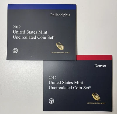 2012 Mint Set. Complete. 28 Total Coins 14 each from "P" and "D" Mints. - Image 1 of 4