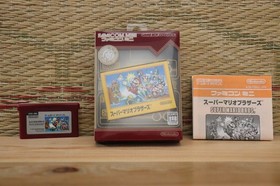 Super Mario Brothers Bros w/box manual Game Boy Advance GBA Famicom Mini VG!