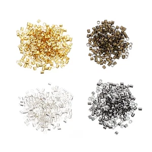 2000pcs Copper Crimp Beads Tube Beads DIY Loose Jewelry Making Crimping Beads - Picture 1 of 12