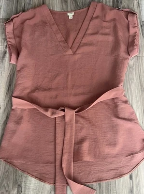 River Island Belted Tunic Top Size 10 - Image 1 of 4