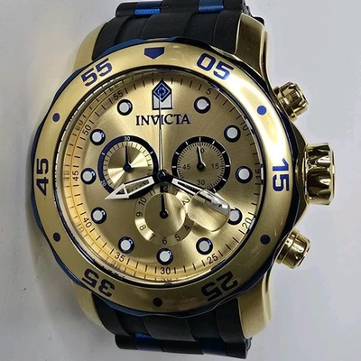 Reloj Hombre Invicta Scuba Oro Cronógrafo 18041 48mm Foto 1 de 4