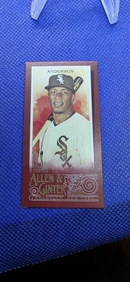 2020 Topps Allen & Ginter Mini Red Refractor # 4/5 Tim Anderson #103 - Image 1 of 4