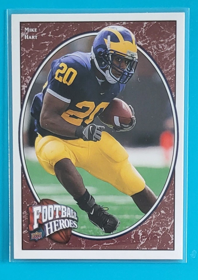 2008 Upper Deck Heroes #182 Mike Hart Michigan Wolverines Football Card  - Image 1 of 2