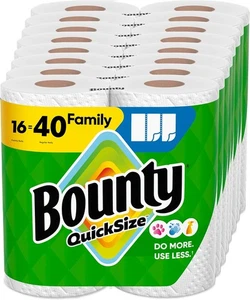 Bounty Papierhandtücher Quick Size, weiß, 16 107 Blatt (16er Pack), weiß  - Bild 1 von 12