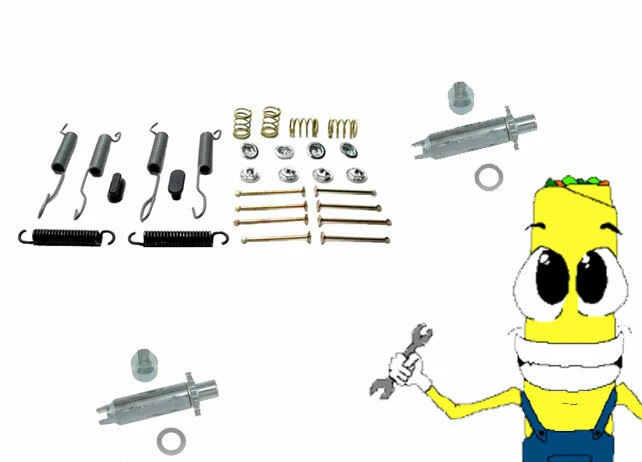 Kit completo de herrajes de tambor de freno delantero para Chevy Impala 1960-1962 Foto 1 de 1